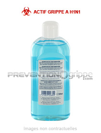 Gel hydroalcoolique désinfectant pour les mains 500 ml - Actif Grippe A (H1N1)