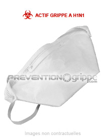 Masque de Protection FFP2 TYPE BEC pour une bonne protection respiratoire - Certifié norme CE EN 149 - Actif Grippe A (H1N1)